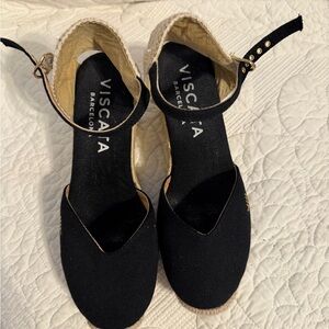Viscata Women's Black Espadrille Sandals